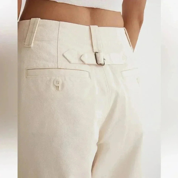 Madewell Relaxed Chino Pants Antique Cream Size 0 NWT - Picture 3 of 9